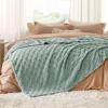 imageBedsure GentleSoft Sage Green Throw Blanket for Couch  Checkered Fleece Blankets Gifts for Women Men Girls Cute Soft Cozy Throw for Bedroom Home Decor Gifts 50x60 InchesSage Green