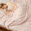 imageBedsure GentleSoft Sage Green Throw Blanket for Couch  Checkered Fleece Blankets Gifts for Women Men Girls Cute Soft Cozy Throw for Bedroom Home Decor Gifts 50x60 InchesLight Pink