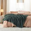 imageBedsure GentleSoft Sage Green Throw Blanket for Couch  Checkered Fleece Blankets Gifts for Women Men Girls Cute Soft Cozy Throw for Bedroom Home Decor Gifts 50x60 InchesMallard Green