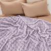imageBedsure GentleSoft Sage Green Throw Blanket for Couch  Checkered Fleece Blankets Gifts for Women Men Girls Cute Soft Cozy Throw for Bedroom Home Decor Gifts 50x60 InchesLavender Fog