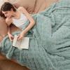 imageBedsure GentleSoft Sage Green Throw Blanket for Couch  Checkered Fleece Blankets Gifts for Women Men Girls Cute Soft Cozy Throw for Bedroom Home Decor Gifts 50x60 InchesSage Green