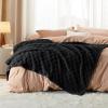 imageBedsure GentleSoft Sage Green Throw Blanket for Couch  Checkered Fleece Blankets Gifts for Women Men Girls Cute Soft Cozy Throw for Bedroom Home Decor Gifts 50x60 InchesBlack