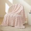 imageBedsure GentleSoft Sage Green Throw Blanket for Couch  Checkered Fleece Blankets Gifts for Women Men Girls Cute Soft Cozy Throw for Bedroom Home Decor Gifts 50x60 InchesLight Pink