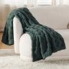imageBedsure GentleSoft Sage Green Throw Blanket for Couch  Checkered Fleece Blankets Gifts for Women Men Girls Cute Soft Cozy Throw for Bedroom Home Decor Gifts 50x60 InchesMallard Green
