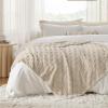 imageBedsure GentleSoft Sage Green Throw Blanket for Couch  Checkered Fleece Blankets Gifts for Women Men Girls Cute Soft Cozy Throw for Bedroom Home Decor Gifts 50x60 InchesLight Brown