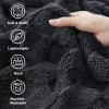 imageBedsure GentleSoft Sage Green Throw Blanket for Couch  Checkered Fleece Blankets Gifts for Women Men Girls Cute Soft Cozy Throw for Bedroom Home Decor Gifts 50x60 InchesDark Grey