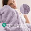 imageBedsure GentleSoft Sage Green Throw Blanket for Couch  Checkered Fleece Blankets Gifts for Women Men Girls Cute Soft Cozy Throw for Bedroom Home Decor Gifts 50x60 InchesLavender Fog