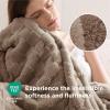 imageBedsure GentleSoft Sage Green Throw Blanket for Couch  Checkered Fleece Blankets Gifts for Women Men Girls Cute Soft Cozy Throw for Bedroom Home Decor Gifts 50x60 InchesLight Taupe