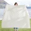 imageBedsure GentleSoft Sage Green Throw Blanket for Couch  Checkered Fleece Blankets Gifts for Women Men Girls Cute Soft Cozy Throw for Bedroom Home Decor Gifts 50x60 InchesWhite
