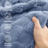 imageBedsure GentleSoft Sage Green Throw Blanket for Couch  Checkered Fleece Blankets Gifts for Women Men Girls Cute Soft Cozy Throw for Bedroom Home Decor Gifts 50x60 InchesAshley Blue