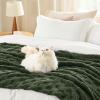 imageBedsure GentleSoft Sage Green Throw Blanket for Couch  Checkered Fleece Blankets Gifts for Women Men Girls Cute Soft Cozy Throw for Bedroom Home Decor Gifts 50x60 InchesBronze Green