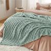 imageBedsure GentleSoft Sage Green Throw Blanket for Couch  Checkered Fleece Blankets Gifts for Women Men Girls Cute Soft Cozy Throw for Bedroom Home Decor Gifts 50x60 InchesSage Green