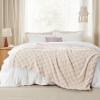 imageBedsure GentleSoft Sage Green Throw Blanket for Couch  Checkered Fleece Blankets Gifts for Women Men Girls Cute Soft Cozy Throw for Bedroom Home Decor Gifts 50x60 InchesLight Beige