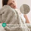 imageBedsure GentleSoft Sage Green Throw Blanket for Couch  Checkered Fleece Blankets Gifts for Women Men Girls Cute Soft Cozy Throw for Bedroom Home Decor Gifts 50x60 InchesLight Brown