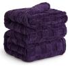 imageBedsure GentleSoft Sage Green Throw Blanket for Couch  Checkered Fleece Blankets Gifts for Women Men Girls Cute Soft Cozy Throw for Bedroom Home Decor Gifts 50x60 InchesPurple