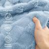 imageBedsure GentleSoft Sage Green Throw Blanket for Couch  Checkered Fleece Blankets Gifts for Women Men Girls Cute Soft Cozy Throw for Bedroom Home Decor Gifts 50x60 InchesSea Blue