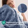 imageBedsure GentleSoft Sage Green Throw Blanket for Couch  Checkered Fleece Blankets Gifts for Women Men Girls Cute Soft Cozy Throw for Bedroom Home Decor Gifts 50x60 InchesAshley Blue