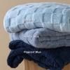 imageBedsure GentleSoft Sage Green Throw Blanket for Couch  Checkered Fleece Blankets Gifts for Women Men Girls Cute Soft Cozy Throw for Bedroom Home Decor Gifts 50x60 InchesSea Blue