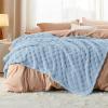 imageBedsure GentleSoft Sage Green Throw Blanket for Couch  Checkered Fleece Blankets Gifts for Women Men Girls Cute Soft Cozy Throw for Bedroom Home Decor Gifts 50x60 InchesSea Blue