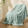 imageBedsure GentleSoft Sage Green Throw Blanket for Couch  Checkered Fleece Blankets Gifts for Women Men Girls Cute Soft Cozy Throw for Bedroom Home Decor Gifts 50x60 InchesSage Green
