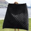 imageBedsure GentleSoft Sage Green Throw Blanket for Couch  Checkered Fleece Blankets Gifts for Women Men Girls Cute Soft Cozy Throw for Bedroom Home Decor Gifts 50x60 InchesBlack