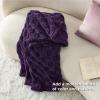 imageBedsure GentleSoft Sage Green Throw Blanket for Couch  Checkered Fleece Blankets Gifts for Women Men Girls Cute Soft Cozy Throw for Bedroom Home Decor Gifts 50x60 InchesPurple