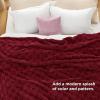 imageBedsure GentleSoft Sage Green Throw Blanket for Couch  Checkered Fleece Blankets Gifts for Women Men Girls Cute Soft Cozy Throw for Bedroom Home Decor Gifts 50x60 InchesRed