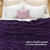 imageBedsure GentleSoft Sage Green Throw Blanket for Couch  Checkered Fleece Blankets Gifts for Women Men Girls Cute Soft Cozy Throw for Bedroom Home Decor Gifts 50x60 InchesPurple