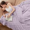 imageBedsure GentleSoft Sage Green Throw Blanket for Couch  Checkered Fleece Blankets Gifts for Women Men Girls Cute Soft Cozy Throw for Bedroom Home Decor Gifts 50x60 InchesLavender Fog