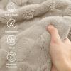 imageBedsure GentleSoft Sage Green Throw Blanket for Couch  Checkered Fleece Blankets Gifts for Women Men Girls Cute Soft Cozy Throw for Bedroom Home Decor Gifts 50x60 InchesLight Brown