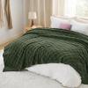 imageBedsure GentleSoft Sage Green Throw Blanket for Couch  Checkered Fleece Blankets Gifts for Women Men Girls Cute Soft Cozy Throw for Bedroom Home Decor Gifts 50x60 InchesBronze Green