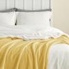 imageBedsure GentleSoft Sherpa Fleece Blankets Queen Size for Bed  Thick and Warm Soft Fuzzy Plush Queen Blanket for Winter Navy 90x90 Inches0  Yellow
