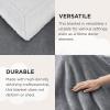 imageBedsure GentleSoft Sherpa Fleece Blankets Queen Size for Bed  Thick and Warm Soft Fuzzy Plush Queen Blanket for Winter Navy 90x90 Inches01  Grey