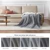 imageBedsure GentleSoft Sherpa Fleece Blankets Queen Size for Bed  Thick and Warm Soft Fuzzy Plush Queen Blanket for Winter Navy 90x90 Inches01  Grey