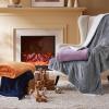 imageBedsure GentleSoft Sherpa Fleece Blankets Queen Size for Bed  Thick and Warm Soft Fuzzy Plush Queen Blanket for Winter Navy 90x90 Inches01  Grey