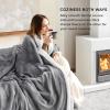 imageBedsure GentleSoft Sherpa Fleece Blankets Queen Size for Bed  Thick and Warm Soft Fuzzy Plush Queen Blanket for Winter Navy 90x90 Inches01  Grey