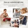 imageBedsure GentleSoft Sherpa Fleece Blankets Queen Size for Bed  Thick and Warm Soft Fuzzy Plush Queen Blanket for Winter Navy 90x90 Inches01  Grey