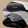 imageBedsure GentleSoft Sherpa Fleece Blankets Queen Size for Bed  Thick and Warm Soft Fuzzy Plush Queen Blanket for Winter Navy 90x90 Inches02  Black