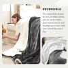imageBedsure GentleSoft Sherpa Fleece Blankets Queen Size for Bed  Thick and Warm Soft Fuzzy Plush Queen Blanket for Winter Navy 90x90 Inches02  Charcoal