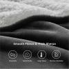 imageBedsure GentleSoft Sherpa Fleece Blankets Queen Size for Bed  Thick and Warm Soft Fuzzy Plush Queen Blanket for Winter Navy 90x90 Inches02  Charcoal