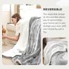 imageBedsure GentleSoft Sherpa Fleece Blankets Queen Size for Bed  Thick and Warm Soft Fuzzy Plush Queen Blanket for Winter Navy 90x90 Inches02  Light Grey