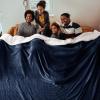 imageBedsure GentleSoft Sherpa Fleece Blankets Queen Size for Bed  Thick and Warm Soft Fuzzy Plush Queen Blanket for Winter Navy 90x90 Inches03  Navy