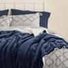 imageBedsure GentleSoft Sherpa Fleece Blankets Queen Size for Bed  Thick and Warm Soft Fuzzy Plush Queen Blanket for Winter Navy 90x90 Inches03  Navy
