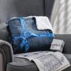 imageBedsure GentleSoft Sherpa Fleece Blankets Queen Size for Bed  Thick and Warm Soft Fuzzy Plush Queen Blanket for Winter Navy 90x90 Inches03  Slate Blue
