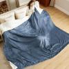imageBedsure GentleSoft Sherpa Fleece Blankets Queen Size for Bed  Thick and Warm Soft Fuzzy Plush Queen Blanket for Winter Navy 90x90 Inches03  Slate Blue