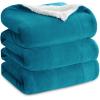 imageBedsure GentleSoft Sherpa Fleece Blankets Queen Size for Bed  Thick and Warm Soft Fuzzy Plush Queen Blanket for Winter Navy 90x90 Inches03  Teal