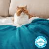 imageBedsure GentleSoft Sherpa Fleece Blankets Queen Size for Bed  Thick and Warm Soft Fuzzy Plush Queen Blanket for Winter Navy 90x90 Inches03  Teal