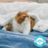 imageBedsure GentleSoft Sherpa Fleece Blankets Queen Size for Bed  Thick and Warm Soft Fuzzy Plush Queen Blanket for Winter Navy 90x90 Inches03  Washed Blue
