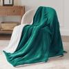 imageBedsure GentleSoft Sherpa Fleece Blankets Queen Size for Bed  Thick and Warm Soft Fuzzy Plush Queen Blanket for Winter Navy 90x90 Inches04  Forest Green