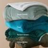 imageBedsure GentleSoft Sherpa Fleece Blankets Queen Size for Bed  Thick and Warm Soft Fuzzy Plush Queen Blanket for Winter Navy 90x90 Inches04  Sage Green